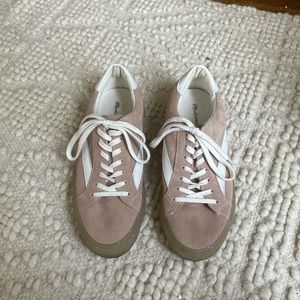 Madewell pink glitter gummy sneakers